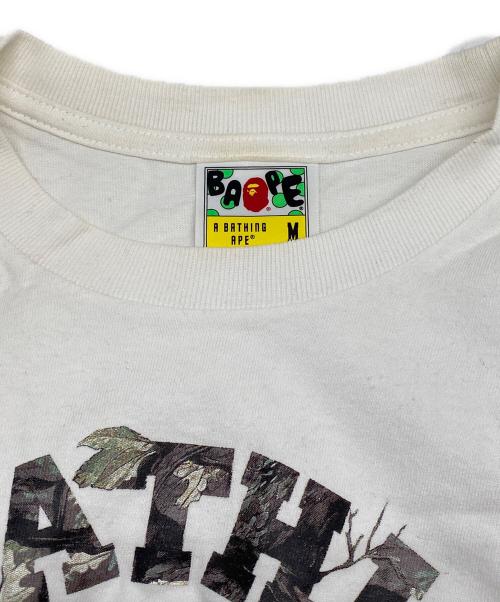 A BATHING APE（アベイシングエイプ）A BATHING APE (アベイシングエイプ) 半袖カットソー ホワイト サイズ:Ｍの古着・服飾アイテム