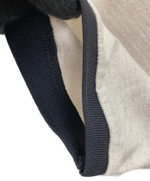 BOWTE（バウト）BOWTE (バウト) 半袖カットソー ホワイト×ブラック サイズ:FREEの古着・服飾アイテム