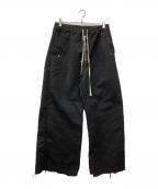 RICK OWENS DRKSHDWリックオウエンス ダークシャドウ）の古着「ワイドベラパンツ」｜ブラック