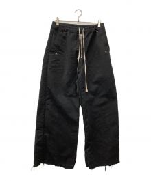 RICK OWENS DRKSHDW（リックオウエンス ダークシャドウ）の古着「ワイドベラパンツ」｜ブラック