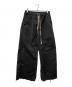 RICK OWENS DRKSHDW（リックオウエンス ダークシャドウ）の古着「ワイドベラパンツ」｜ブラック