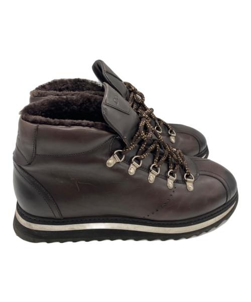 DOUCAL'S（デュカルス）DOUCAL'S (デュカルス) インサイドボア・レザーマウンテンブーツ ブラウン サイズ:25.5cmの古着・服飾アイテム