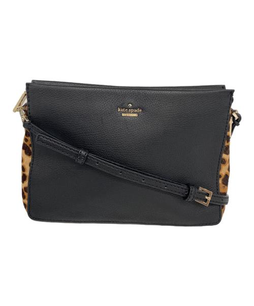 Kate Spade（ケイトスペード）Kate Spade (ケイトスペード) ショルダーバッグ ブラック×ベージュの古着・服飾アイテム