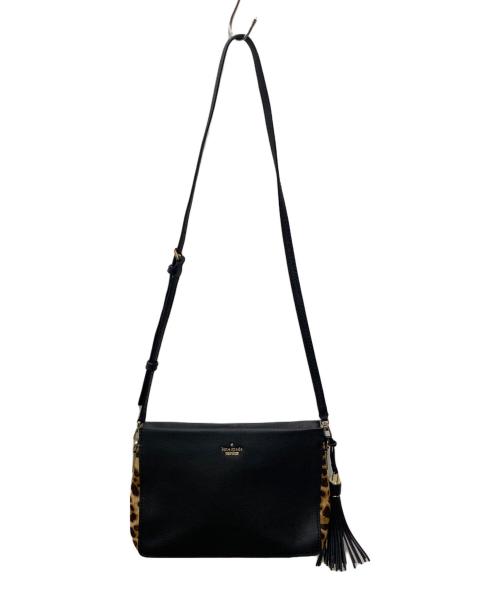 Kate Spade（ケイトスペード）Kate Spade (ケイトスペード) ショルダーバッグ ブラック×ベージュの古着・服飾アイテム