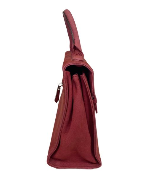 Jean Paul GAULTIER（ジャンポールゴルチェ）Jean Paul GAULTIER (ジャンポールゴルチェ) スエードデザインハンドバッグ レッドの古着・服飾アイテム