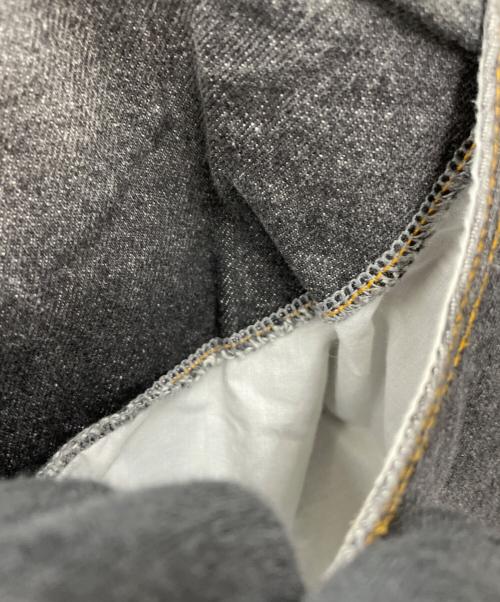 YOUNGER SONG（ヤンガーソング）YOUNGER SONG (ヤンガーソング) damage wide denim グレー サイズ:Lの古着・服飾アイテム