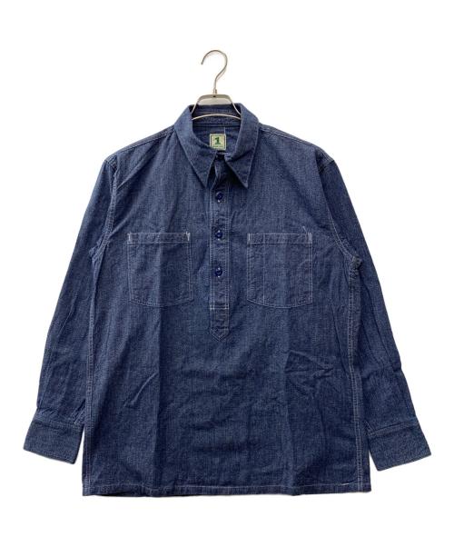 SUGAR CANE（シュガーケーン）SUGAR CANE (シュガーケーン) デニムシャツ インディゴ サイズ:Lの古着・服飾アイテム