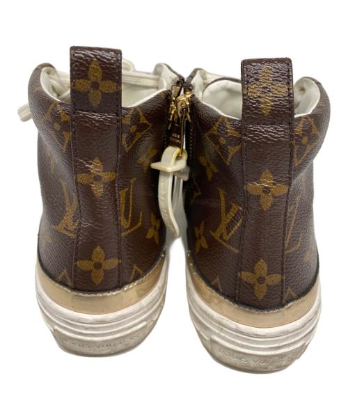 LOUIS VUITTON（ルイ ヴィトン）LOUIS VUITTON (ルイ ヴィトン) ハイカットスニーカー ブラウン サイズ:34 1/2の古着・服飾アイテム