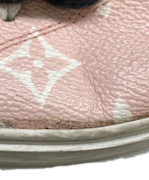LOUIS VUITTON（ルイ ヴィトン）LOUIS VUITTON (ルイ ヴィトン) タイムアウト・ラインスニーカー ピンク サイズ:34 1/2の古着・服飾アイテム