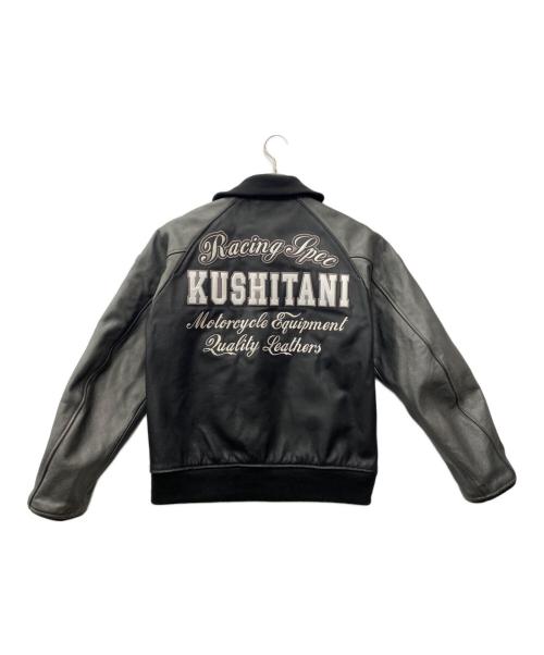 KUSHITANI（クシタニ）KUSHITANI (クシタニ) バイカーレザージャケット ブラック サイズ:Ｍの古着・服飾アイテム