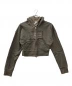 MARITHE+FRANCOIS GIRBAUDマリテフランソワジルボー）の古着「W CLASSIC LOGO HOODIE ZIP UP」｜グレー