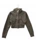MARITHE+FRANCOIS GIRBAUD（マリテフランソワジルボー）の古着「W CLASSIC LOGO HOODIE ZIP UP」｜グレー