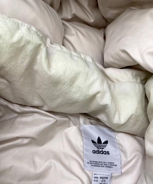 adidas（アディダス）adidas (アディダス) グースダウンジャケット アイボリー サイズ:XLの古着・服飾アイテム