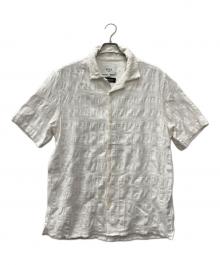MEN'S BIGI×WAX LONDON（メンズビギ×ワックスロンドン）の古着「半袖シャツ」｜ホワイト