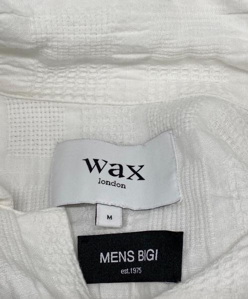 MEN'S BIGI（メンズビギ）MEN'S BIGI (メンズビギ) WAX LONDON (ワックスロンドン) 半袖シャツ ホワイト サイズ:Ｍの古着・服飾アイテム