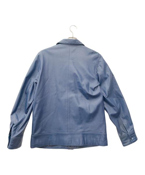 SCHAFFEN（シャッフェン）SCHAFFEN (シャッフェン) レザージャケット ネイビー サイズ:2の古着・服飾アイテム