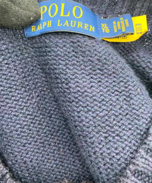 POLO RALPH LAUREN（ポロ・ラルフローレン）POLO RALPH LAUREN (ポロ・ラルフローレン) ポロベアーニット ネイビー サイズ:XLの古着・服飾アイテム