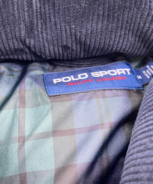 POLO SPORT（ポロスポーツ）POLO SPORT (ポロスポーツ) コーデュロイダウンジャケット ネイビー サイズ:Ｍの古着・服飾アイテム