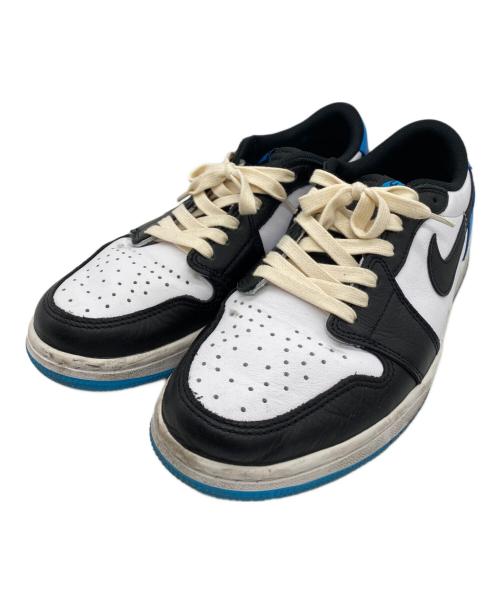NIKE（ナイキ）NIKE (ナイキ) Air Jordan 1 Low OG ホワイト×ブラック×ブルー サイズ:27cmの古着・服飾アイテム