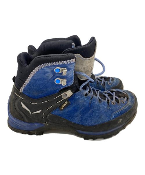 SALEWA（サレワ）SALEWA (サレワ) トレッキングブーツ ブラック×ブルー サイズ:23.5cmの古着・服飾アイテム