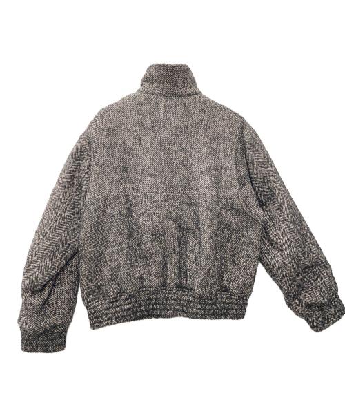 WYM LIDNM（ウィム バイ リドム）WYM LIDNM (ウィム バイ リドム) ツイードブルゾン ブラック サイズ:Ｍの古着・服飾アイテム