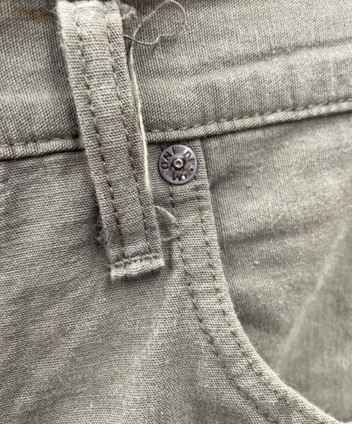 ONI DENIM（オニデニム）ONI DENIM (オニデニム) ベタシャン シャンブレー セルビッチ ワイドストレート パンツ オリーブ サイズ:W33の古着・服飾アイテム