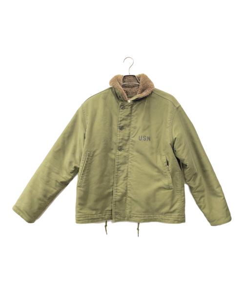 HOUSTON（ヒューストン）HOUSTON (ヒューストン) N-1デッキジャケット オリーブ サイズ:40の古着・服飾アイテム
