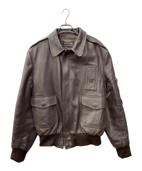 wested leather co.（ウェステッド・レザー・カンパニー）wested leather co. (ウェステッド・レザー・カンパニー) レザージャケット ブラウン サイズ:38の古着・服飾アイテム