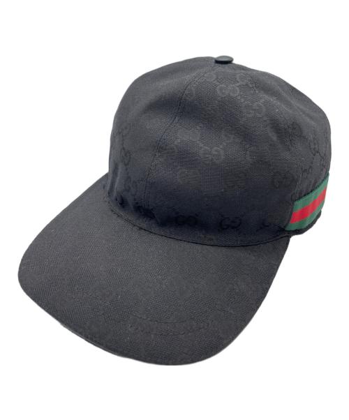 GUCCI（グッチ）GUCCI (グッチ) キャップ ブラックの古着・服飾アイテム