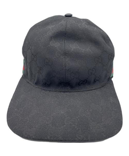 GUCCI（グッチ）GUCCI (グッチ) キャップ ブラックの古着・服飾アイテム