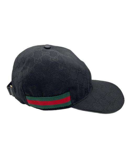 GUCCI（グッチ）GUCCI (グッチ) キャップ ブラックの古着・服飾アイテム