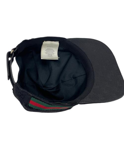 GUCCI（グッチ）GUCCI (グッチ) キャップ ブラックの古着・服飾アイテム