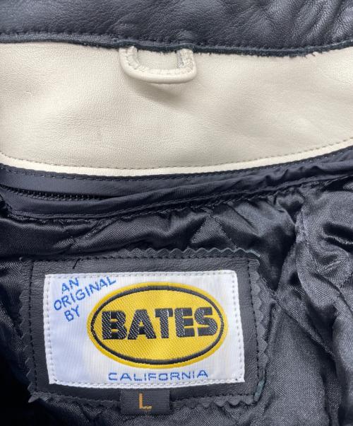 BATES（ベイツ）BATES (ベイツ) レーシングジャケット ブラック×ベージュ サイズ:Lの古着・服飾アイテム
