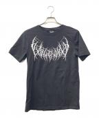 YXNGBRATZヤングブラッツ）の古着「LOGO BASIC TEE」｜ブラック