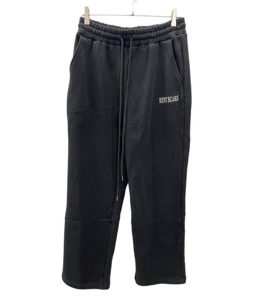 RIOT SCARS（ライオット スカーズ）RIOT SCARS (ライオット・スカーズ) スウェットパンツ ブラック サイズ:Lの古着・服飾アイテム