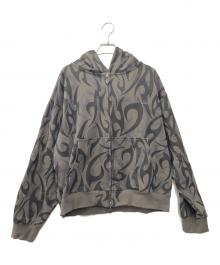 SUPPLIER（サプライヤー）の古着「Tribal Camo Zip Hoodie」｜グレー×ブラック