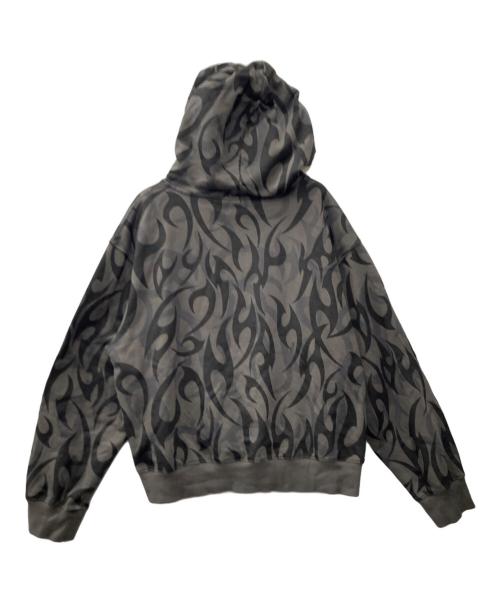 SUPPLIER（サプライヤー）SUPPLIER (サプライヤー) Tribal Camo Zip Hoodie グレー×ブラック サイズ:Lの古着・服飾アイテム