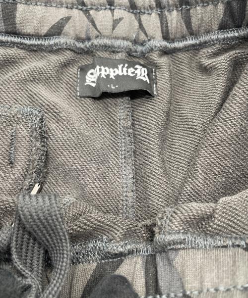 SUPPLIER（サプライヤー）SUPPLIER (サプライヤー) Tribal Camo Baggy Sweat Pants グレー×ブラック サイズ:Lの古着・服飾アイテム