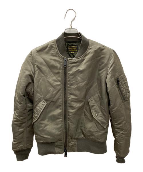 ALPHA（アルファ）ALPHA (アルファ) フライトジャケット オリーブ サイズ:Ｍの古着・服飾アイテム