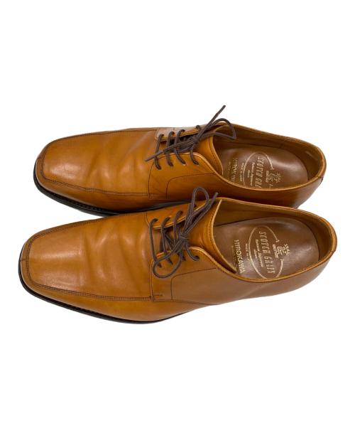 SCOTCH GRAIN（スコッチグレイン）SCOTCH GRAIN (スコッチグレイン) Uチップシューズ ブラウン サイズ:25.5cmの古着・服飾アイテム