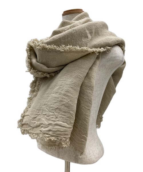 ASAUCE MELER（アソースメレ）ASAUCE MELER (アソースメレ) ピュアリネンガーゼストールの古着・服飾アイテム