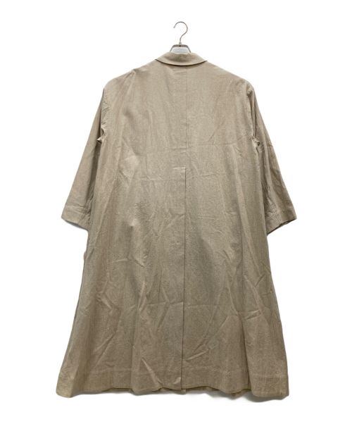 emmi atelier（エミアトリエ）emmi atelier (エミアトリエ) リネンステンカラーコート アイボリー サイズ:SIZE　1の古着・服飾アイテム