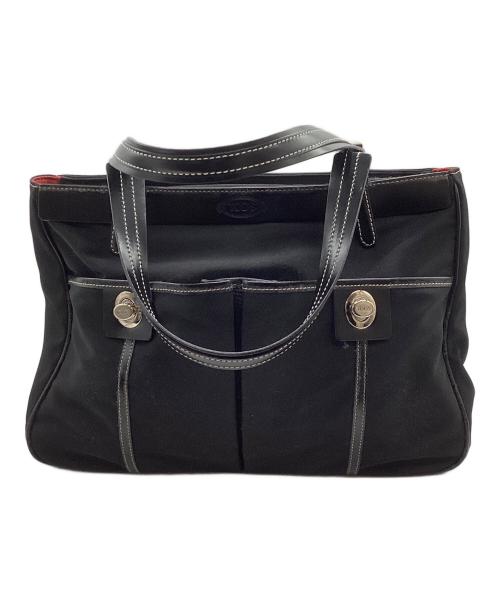 TOD'S（トッズ）TOD'S (トッズ) ハンドバッグ ブラックの古着・服飾アイテム