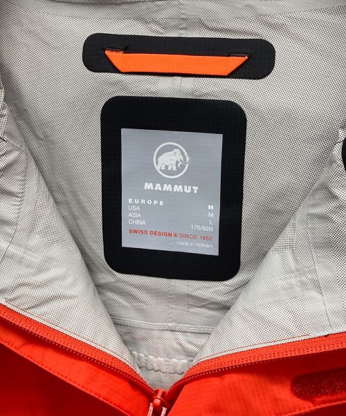 MAMMUT（マムート）MAMMUT (マムート) Microlayer 2.0 HS Hooded Jacket AF Men オレンジ×ブラック サイズ:USA　M 未使用品の古着・服飾アイテム