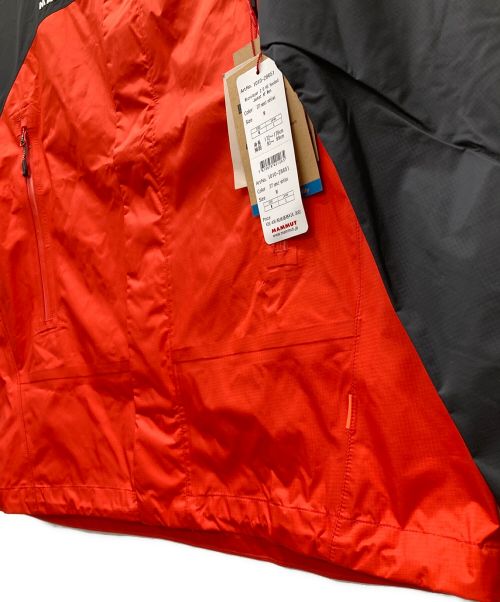 MAMMUT（マムート）MAMMUT (マムート) Microlayer 2.0 HS Hooded Jacket AF Men オレンジ×ブラック サイズ:USA　M 未使用品の古着・服飾アイテム