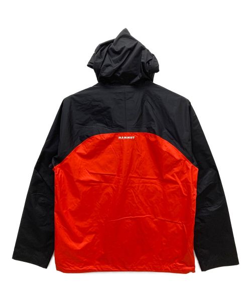 MAMMUT（マムート）MAMMUT (マムート) マイクロレイヤー 2.0 ハードシェル フードジャケット レッド×ブラック サイズ:M 未使用品の古着・服飾アイテム