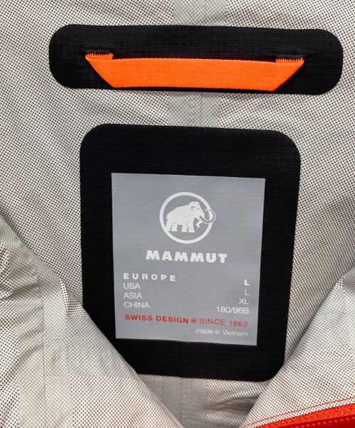 MAMMUT（マムート）MAMMUT (マムート) マイクロレイヤー 2.0 ハードシェル フードジャケット レッド×ブラック サイズ:M 未使用品の古着・服飾アイテム