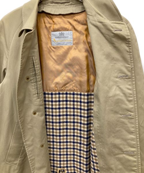 Aquascutum（アクアスキュータム）Aquascutum (アクアスキュータム) ライナー付ステンカラーコート ベージュ サイズ:36の古着・服飾アイテム