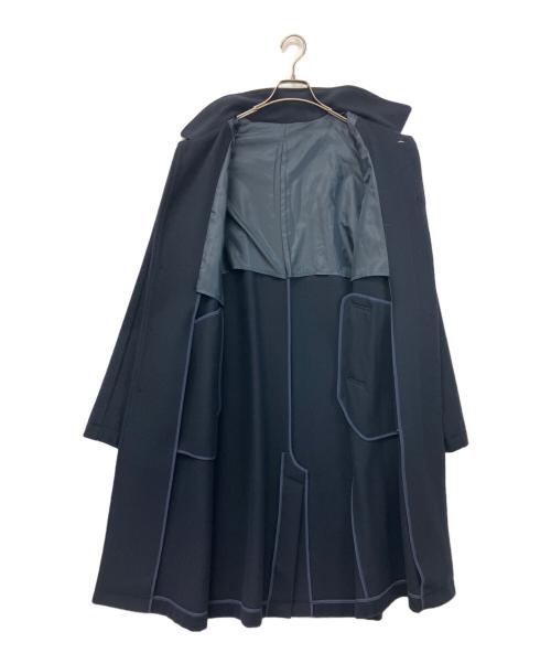 ESTIVANT（エスティバン）ESTIVANT (エスティバン) ウールコート Safari LOUNGE限定 ネイビー サイズ:Lの古着・服飾アイテム