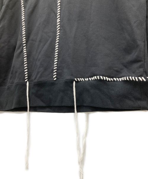 MAISON SPECIAL（メゾンスペシャル）MAISON SPECIAL (メゾンスペシャル) プライムオーバーエンブロイダリークルーネックPO ブラック サイズ:Mの古着・服飾アイテム